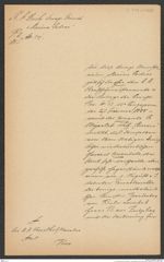 k.k. naturhistorisches Hofmuseum, Intendanzakten 1885-1896 (Hauer), Aktenzahl Z.213.a/1888, Seite 1